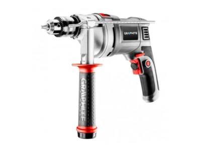 Graphite ütvefúró 720W 0-3000/min 13mm fogastokmány koffer 58G727