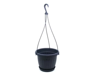 Akasztós kaspó 23cm antracit