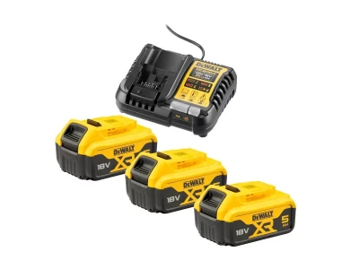 Akku készlet 3x18V 5,0Ah + töltő Dewalt