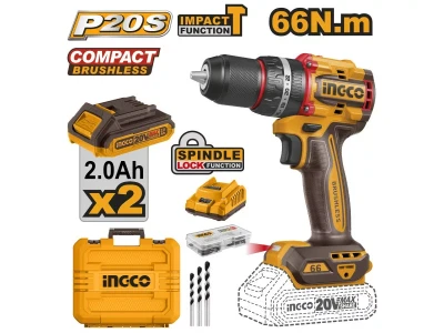 Akkus csavarozó szett 66Nm 20V - INGCO