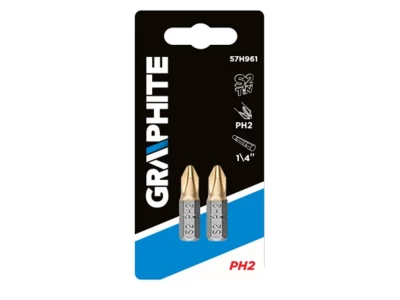 Graphite csavarhúzó bit PH2 2 db 57H961