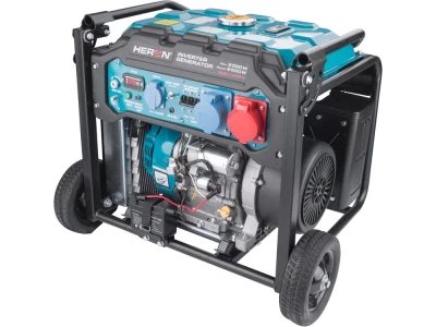 Benzinmotoros áramfejlesztő 9kVA - 400V/230V, inverteres, elektromos indítású