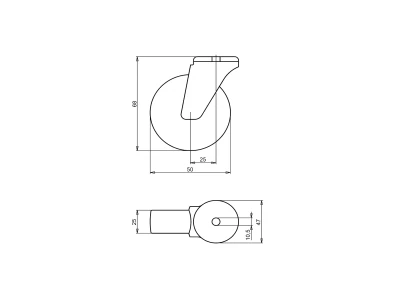 Bútorgörgő lyukas szürke 39295