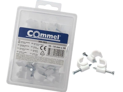 Commel szögelhető kábel bilincs 10-14 mm 100db/csomag 365-303
