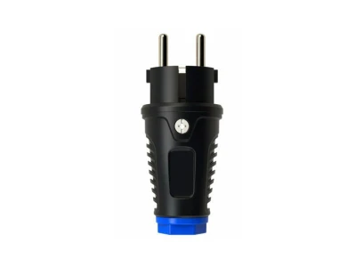 Commel csatlakozó földelt gumi dugvilla 16A IP54 - 290-308