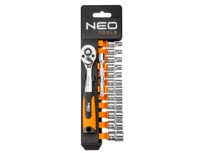 Neo dugókulcs készlet 14 db 1/4