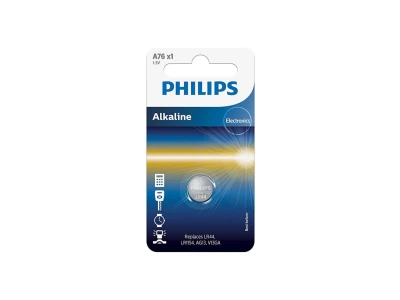 Elem PHILIPS LR44 A76 gombelem 1,5V 1db