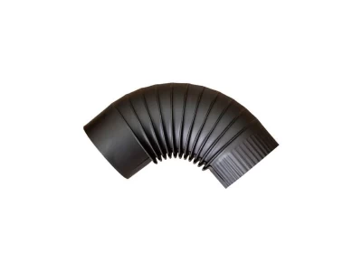 Füstcső könyök fekete 120 mm