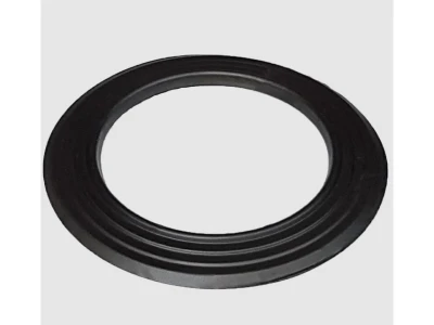 Füstcső rózsa matt 120 mm fekete