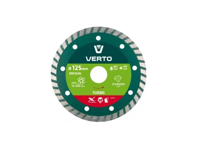 Verto gyémánt vágókorong 125 mm turbo 61H2T5