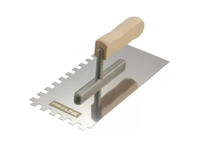 Glettelő fa nyelű fogas INOX 270x130/6