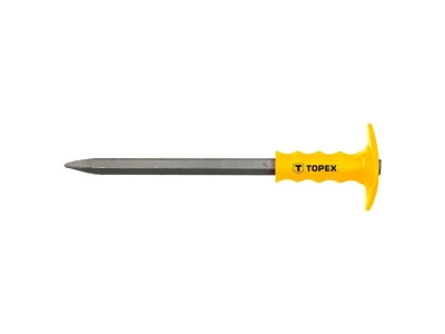 Topex hegyesvéső 400x19 mm kézvédővel 03A169