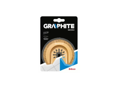 Graphite félkör keményfém vágólap kerámiához 64 mm 56H064