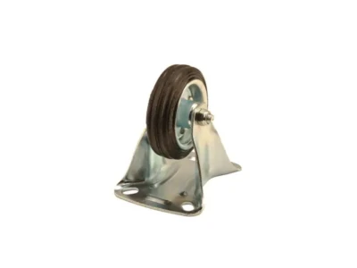 Kerék ipari fix 125mm forgó fékes görgő csapágyas