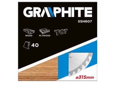 Graphite körfűrészlap 315x30 z40 keményfém 55H607