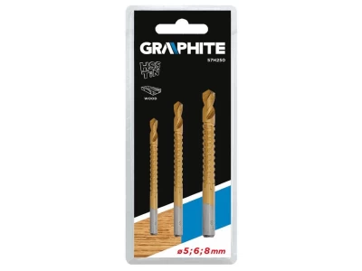 Graphite marófúró készlet 3db 57H250