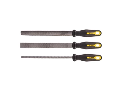 Topex ráspoly készlet 3db (lapos, félkör, kör), 200mm 06A330