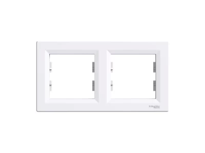 SCHNEIDER EPH5800221 Asfora kettes keret vízszintes fehér
