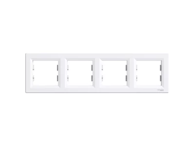 SCHNEIDER EPH5800421 Asfora négyes keret vízszintes fehér