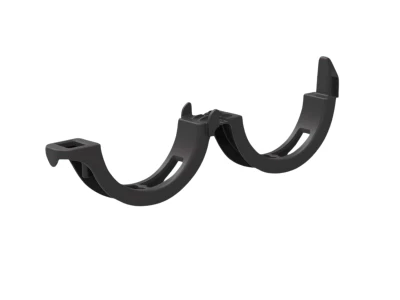 Szárrögzítő klipsz 21 mm fekete Brinkman
