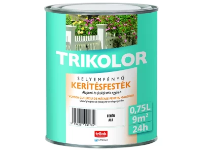 Trikolor selyem kerítés festék koromfekete 0,75L