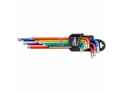 Neo torxkulcs készlet 9 részes színes 09-518