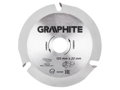 Graphite vágókorong fához 125x22,2mm  55H599