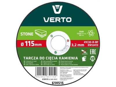 Verto vágókorong kő 115x3mm 61H515