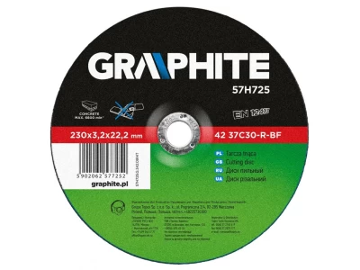 Graphite vágókorong kő 230 x 3.2 x 22.2 mm 41 37C30-R-BF 57H725