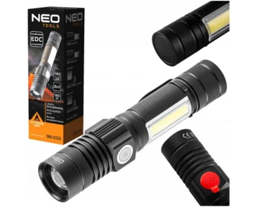 Zseblámpa USB tölthető 99-033 NEO